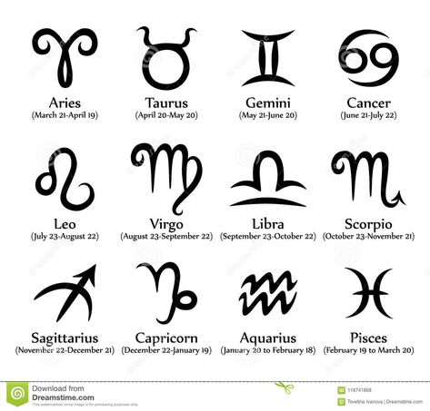 Hand Drawn Black Zodiac Signs With Names Set. Astrological Zodiac Symbols. Stock Vector - Illustration of drawn, astrological: 118741868 Star Signs Symbols, Zodiac Symbols Tattoos, Astrology Symbols Zodiac Signs, Horoscope Symbols, September Symbols Tattoo, Horoscope Signs Tattoos, Zodiac Signs Tattoo Design, Astrological Signs Symbols, Tattoos According To Zodiac Signs