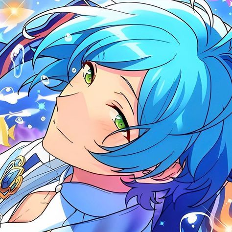 Kanata Shinkai Icon, Kanata Enstars, Kanata Shinkai, Solo Pfps, Boy Fishing, Brain Rot, Red String, Picture Icon, Marine Blue