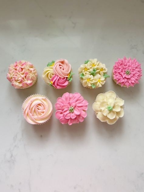 All Buttercream Floral Cupcakes
Find more on Instagram at mrs_madi_makes or order at www.mrsmadimakes.com Spring Themed Cupcakes, Floral Cupcakes Simple, Mini Floral Cupcakes, Wild Flower Cupcakes, Wildflower Cupcakes, Diy Flower Cupcakes, Bridal Cupcakes, Wildflower Cake, Sand Cake