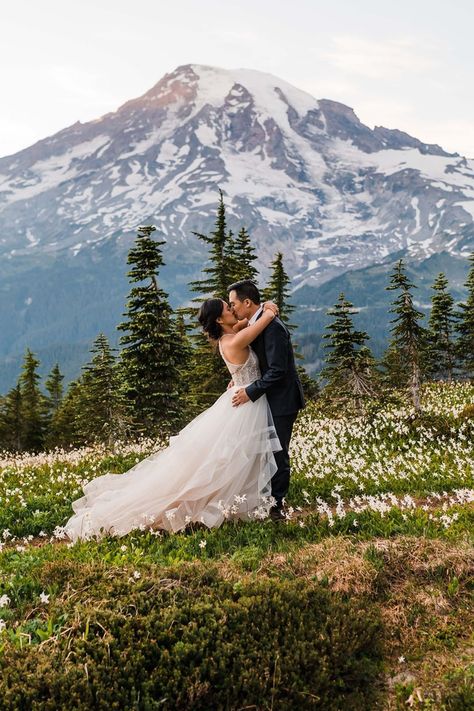 Rainy Engagement Photos, Dream Elopement, Elopement Wedding Dress, Park Wedding Ceremony, Best Places To Elope, Airbnb Wedding, Elopement Wedding Dresses, Places To Elope, Cabin Wedding