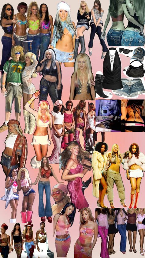 2000 Outfits Party, 2000s Girl Aesthetic, 2000 Theme Party Outfits, 2000s Aesthetic Party, 2000s Party Aesthetic, 2000s Themed Party Outfit, Y2k Theme Party Outfit, 2000s Party Outfits, 2000s Fashion Outfits Party