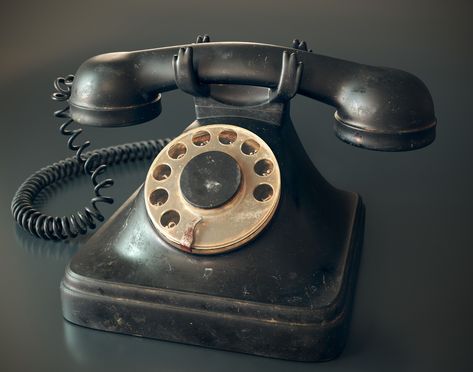 3d Modeling Reference Object, Telephone Reference, Antique Props, Texture Reference, Game Textures, Antique Telephone, 3d City, 3d Props, Props Art