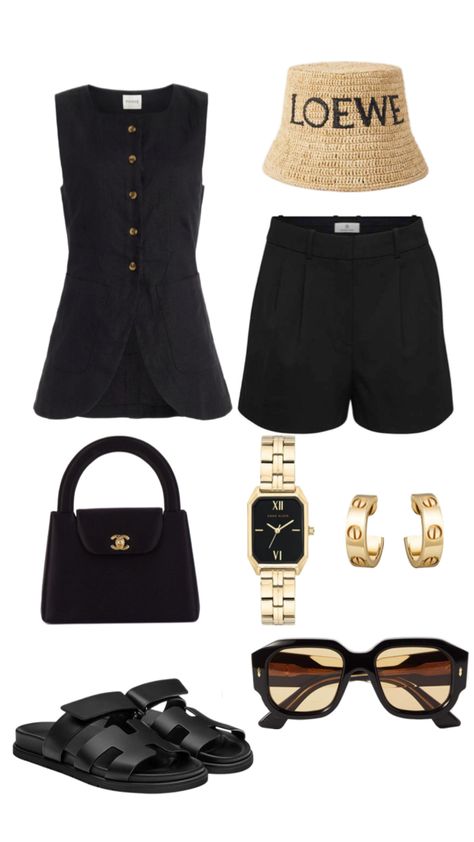 Summer monochromatic outfit idea Summer Outfit Ideas Aesthetic, Outfit Ideas Aesthetic, Monochromatic Outfit, Timeless Outfits, Luxury Photography, Beach Night, Outfit Layout, Chill Outfits, Australian Open