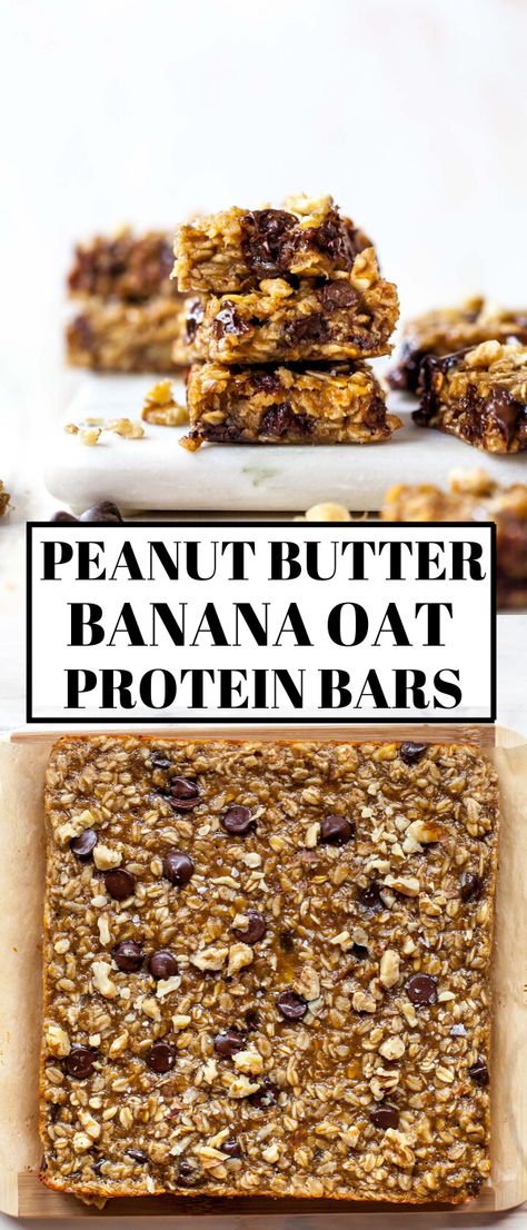 Protein Gronala Bars, Gluten Free Protein Granola Bars, Protein Bars Oatmeal, Diy Granola Bars Healthy Clean Eating, All Natural Protein Bars, Protein Snacks Peanut Butter, Banana Oat Protein Balls, Protein Bars With Banana, Peanut Butter Oatmeal Protein Bar