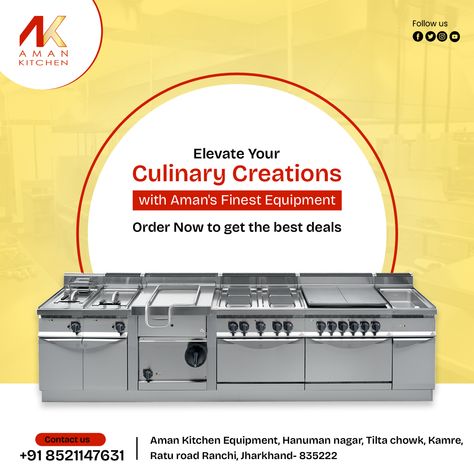 🔥Seeking durable commercial gas stoves that bring joy to your food spaces? Aman Kitchen Equipment has the solution. From restaurants to hospitals, we cater to your needs. Cook with confidence and happiness! 🍳🔥 📞 Contact us today and let's build a kitchen that's a cut above the rest. 🥇 Explore Us to know more 📲Contact for more details: - 8521147631 🌐Website: - https://amankitchen.in/commercial-kitchen-equipment/ 📧E-mail:-amankitchen213@gmail.com Building A Kitchen, Commercial Kitchen Equipment, Gas Stoves, Kitchen Equipment, Commercial Kitchen, Gas Stove, A Kitchen, Stove, Confidence