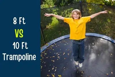 8 Ft Vs 10 Ft Trampoline: Which is Ideal for Small Yard? - Pick Trampoline Rectangle Trampoline, Small Trampoline, Trampoline Springs, Outdoor Trampoline, Safety Fence, Kids Trampoline, Trampoline Workout, Large Backyard, Backyard Spaces