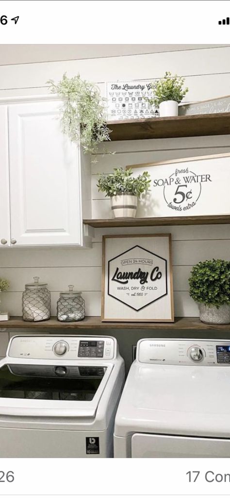 Jars For Kitchen Storage, Laundry Room Organization Ideas, Laundry Room Design Ideas, Laundy Room, Room Organization Ideas, Small Laundry Room Makeover, Laundry Sign, Dream Laundry Room, Laundry Room Renovation