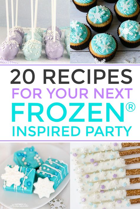 25 Recipes For Your Next Disney Frozen Inspired Party Frozen Birthday Party Food, Frozen Cake Pops, Movie Recipes, Frozen Party Food, Mocha Cheesecake, Flourless Chocolate Torte, Chocolate Panna Cotta, Rodjendanske Torte, Valentines Recipes Desserts