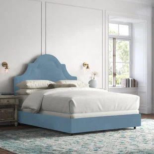 Arched Headboard, Kelly Clarkson Home, Upholstered Panel Bed, Standard Bed, Headboard Designs, Upholstered Panels, Stylish Bedroom, Kelly Clarkson, French Country Style