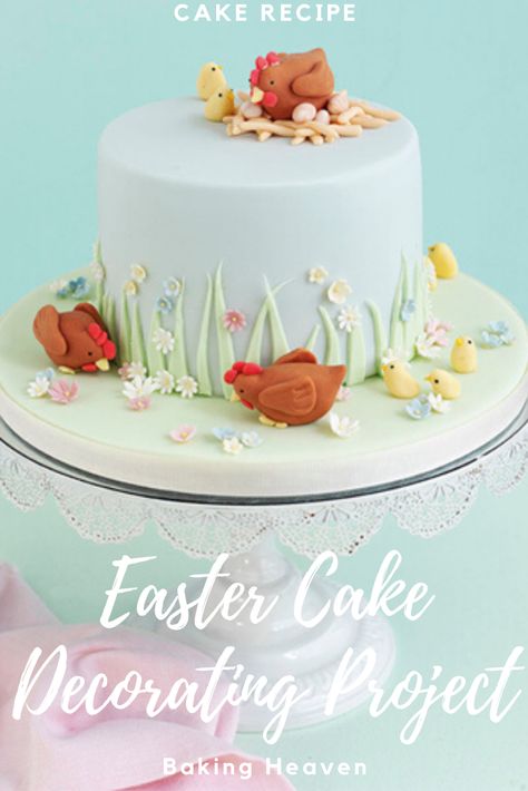 Easter Themed Cakes, Easter Cake Decorating, Farm Birthday Cakes, Easter Scene, Sheep Cake, Chicken Cake, Realistic Cakes, Easter Bunny Cake, Rainbow Birthday Cake