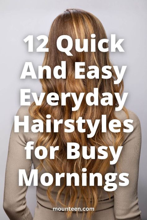 Mornings are crazy. Mounteen’s easy everyday hairstyle guide turns your morning hair routine from insane to quick and simple. 📌 Intrigued? Read on or Save this pin to revisit! Easy Morning Hairstyles, Dutch Braid Your Own Hair, Morning Hair Routine, Running Late Hairstyles, Braid Your Own Hair, Hairstyle Guide, Cute Everyday Hairstyles, Everyday Hairstyle, Red Hair Inspiration