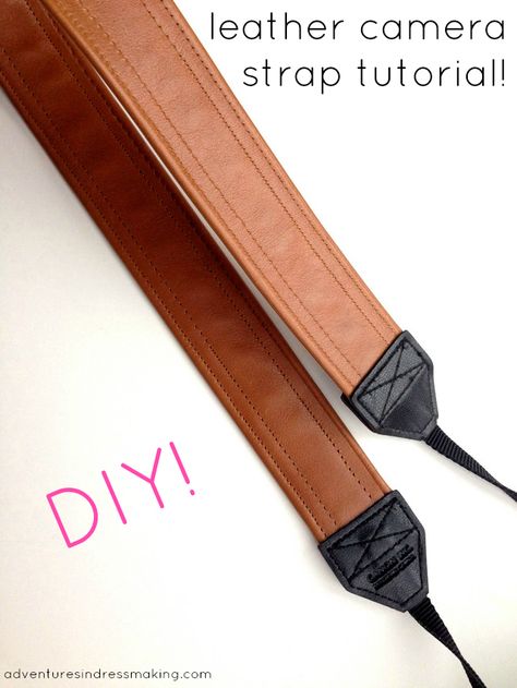 Leather Camera Strap Diy, Leather Craft Ideas, Camera Strap Tutorial, Diy Camera Strap, Leather Bag Tutorial, Diy En Cuir, Galaxy Slime, Diy Camera, Leather Camera Strap