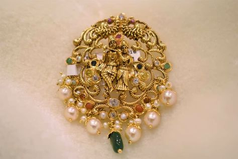 Krishna Pendent Gold, Radha Krishna Locket, Krishna Pendent, Krishna Locket, Pendent Gold, Gold Pendent, Big Rangoli Designs, Pendant Sets, Diamond Pendant Sets