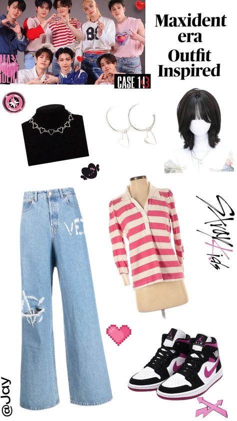 #straykids #maxident #outfit #inspired Maxident Outfit Inspired, Maxident Outfit, Outfit Inspired, Concert Outfit, Outfit Inspirations, Lookbook, Concert, Pins