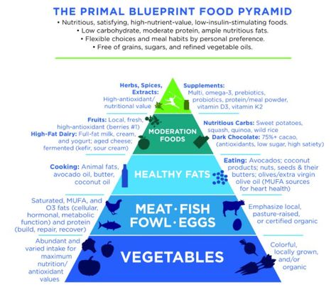 The origins of the 10 primal blueprint laws trace back to 2006, when Mark Sisson founded the acclaimed and most-visited primal and paleo blog, Mark's Daily Apple. Following the success of Mark's Daily Apple, Mark published his original runaway bestseller, The Primal Blueprint in 2009. Thus, solidifying his status as a bona fide expert in the field of ancestral health. Paleo Food Pyramid, Primal Blueprint Recipes, Mark Sisson, Primal Blueprint, Primal Diet, Paleo Meal Plan, Coaching Session, Low Carb Diets, Primal Kitchen