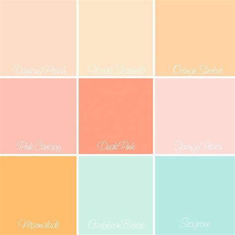 aquablue and peachy colors of the rainbow - - Image Search Results Peach Paint Colors, Peach Color Schemes, Peach Color Palettes, Peach Paint, Bedroom Colour Palette, Brand Color Palette, Bedroom Color Schemes, Design Seeds, Pottery Shop