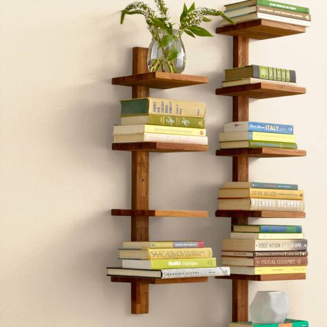 Column Shelf, Column Shelves, Shelf Decor Bedroom, Bookshelves In Bedroom, Shelf Furniture, Geek Decor, Bookshelf Design, Wall Bookshelves, Small Shelves