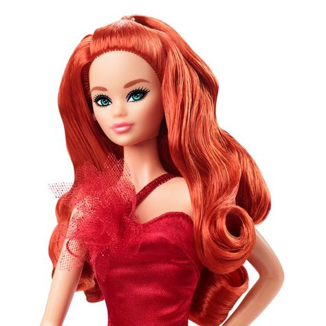 2022 News about the Barbie Dolls. | Barbie Doll, friends and family history and news. From 1959 to the present … Red Hair Barbie, Barbie Convention, Golden Chandelier, Redhead Doll, Black Wavy Hair, Barbie Dolls For Sale, Barbie Signature, Blonde Wavy Hair, Red Dolls