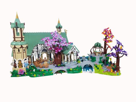 10316 Rivendell: Elves Edition | Lego was kind enough to sen… | Flickr Lego Elves, Lego Elves Sets, Lego Diy, Dark Tan, Lego Moc, Lego Sets, Middle Earth, The Elf, Cute Crafts