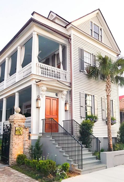 The Best of Charleston - Our Favorites - Ashley Brooke Charleston Homes Exterior, Ashley Brooke Designs, Homes Exterior, Ashley Brooke, Charleston Homes, Patio Interior, Barbie Dream House, House Goals, Style At Home