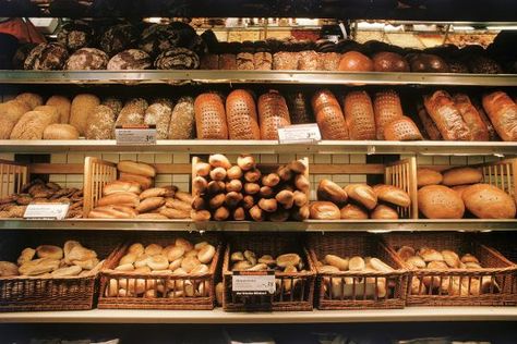 German bakery....Loved visiting my families bakery!! German Bakery, German Bread, Bakery Display, Bakery Shop, Bakery Bread, Kebabs, German Food, Fresh Bread, International Recipes