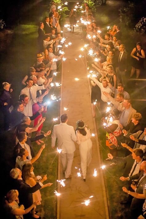 Wedding Sparklers, Mod Wedding, Wedding Guide, Walking Down The Aisle, Diy Wedding Decorations, Wedding Plans, Two People, Simple Weddings, Backyard Wedding