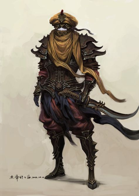 Desert Nomad, Dnd Art, Fantasy Setting, Fantasy Armor, Fantasy Warrior, High Fantasy, Fantasy Rpg, Fantasy Inspiration, Medieval Fantasy