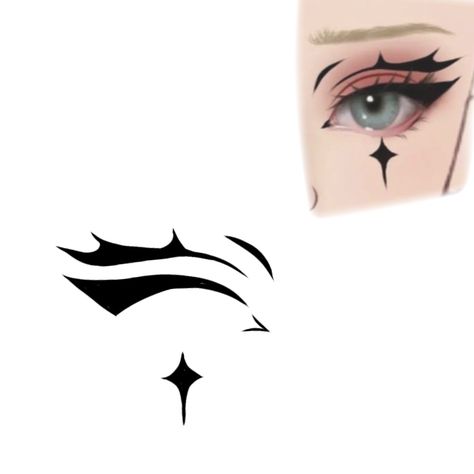 Cute Eyeliner Looks, Anime Eyeliner, Cosplay Makeup Tutorial, Goth Eye Makeup, Holloween Makeup, Anime Eye Makeup, Makeup Drawing, Cute Eye Makeup, Anime Makeup