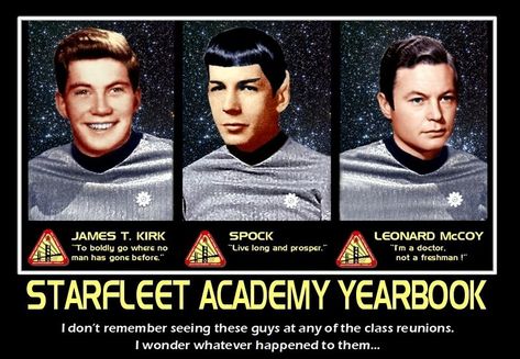 Star Trek Artwork, Jim Kirk, Star Trek Quotes, High School Pictures, Fandom Star Trek, Starfleet Academy, Star Trek Funny, Star Trek Tv, Star Trek Images