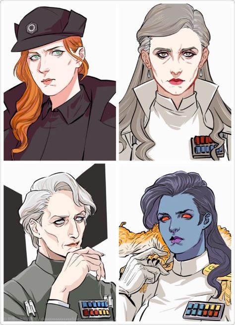 Imperials( krennic, Thrawn, Hux, Tarkin) Star Wars Alternate Universe, Thrawn Star Wars, Grand Admiral Thrawn, Star Wars Characters Pictures, Star Wars Drawings, Star Wars 2, Star Wars Empire, Star Wars Outfits, Star Wars Rpg