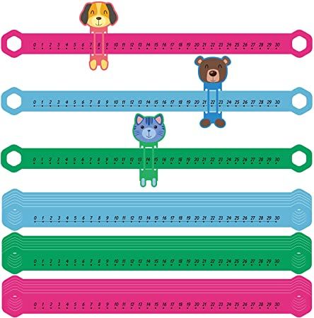 Amazon.com : 24 Pcs Slide and Learn Number Line 16.5 x 1.5 Inch PVC Number Line for Student, 0 to 30 Math Number Line Animal Positive Integers Number Lines Childhood Education Materials for School (Bright Colors) : Office Products Integer Number Line, Addition Activities Kindergarten, Number Line Activities, Mat Decoration, Funny Numbers, Addition Activities, Number Lines, Game Based Learning, Teaching Special Education