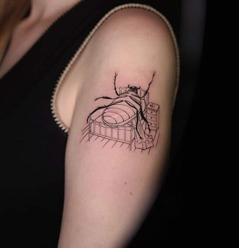 Franz Kafka Tattoo, Kafka Tattoo, Metamorphosis Tattoo, Ma Tattoo, Franz Kafka, Jewelry Tattoo, + Core + Aesthetic, Tattoo Idea, Small Tattoos