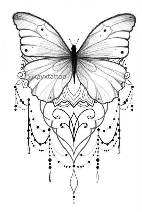 Mandala Tattoo Butterfly, Creative Butterfly Tattoo, Mandala Butterfly Tattoo, Butterfly Mandala Tattoo, Mandala Flower Tattoos, Mandala Tattoo Sleeve, Butterfly Tattoo Stencil, Jewel Tattoo, Flying Tattoo