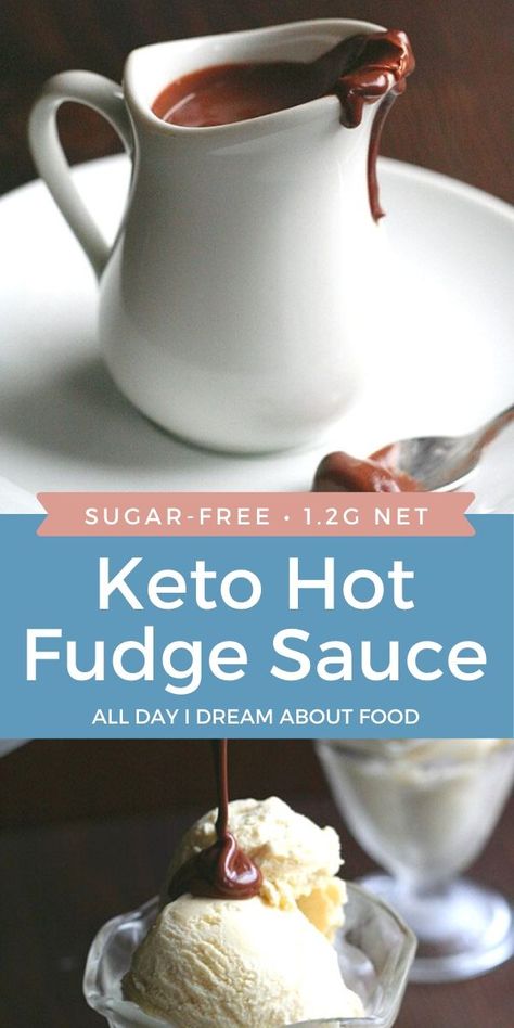 Hot Fudge Sauce Recipe, Fudge Sauce Recipe, Keto Cupcakes, Keto Sauces, Low Carb Ice Cream, Postre Keto, Hot Fudge Sauce, Low Carb Sauces, Keto Ice Cream