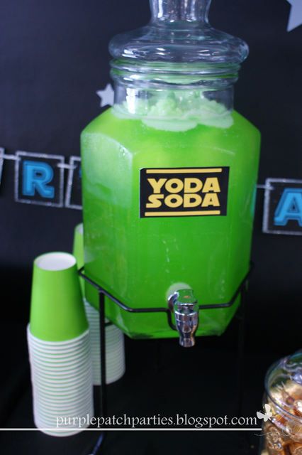 Yoda Soda for a Star Wars party #starwars #yodasoda See more more party ideas at CatchMyParty.com Yoda Soda, Star Wars Birthday Party Ideas, Decoracion Star Wars, Birthday Star Wars, Yoda Party, Green Punch, Star Wars Baby Shower, Star Wars Theme Party, Star Wars Food