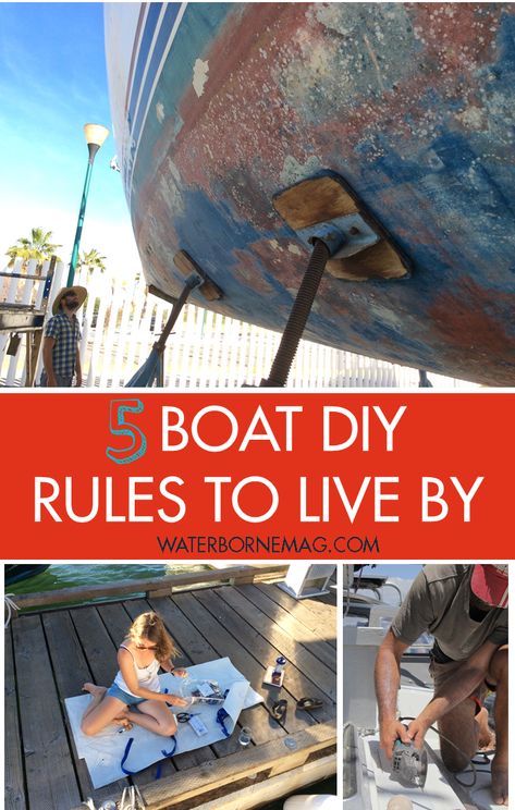 Diy House Boat, Boat Restoration Diy Interior, Liveaboard Sailboat Interiors, Boating Hacks, Boat Fenders Diy, Sailboat Cleaning Tips, Boat Flooring Ideas, Houseboat Ideas, Cabin Cruiser Boat