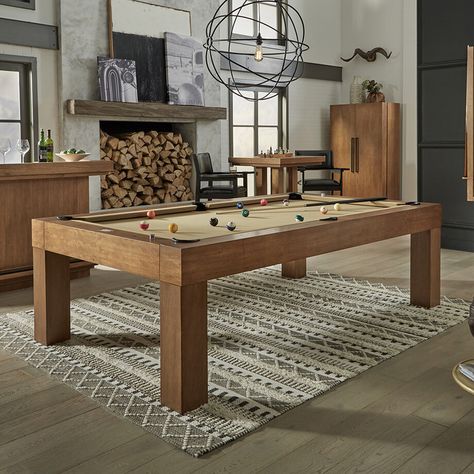 American Heritage Billiards - Style That's Right On Cue - Touch of Modern Dining Pool Table, Custom Pool Tables, Pool Table Dining Table, Pool Table Slate, Bumper Pool, Shuffleboard Tables, Pool Table Accessories, Game Room Bar, Foosball Table