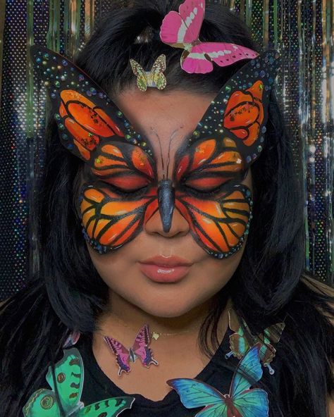 Dead Butterfly, Diy Cosplay, Butterfly Makeup, Butterfly Mask, Towards The Sun, 31 Days Of Halloween, Cosplay Diy, Up Halloween, Fairy Costume