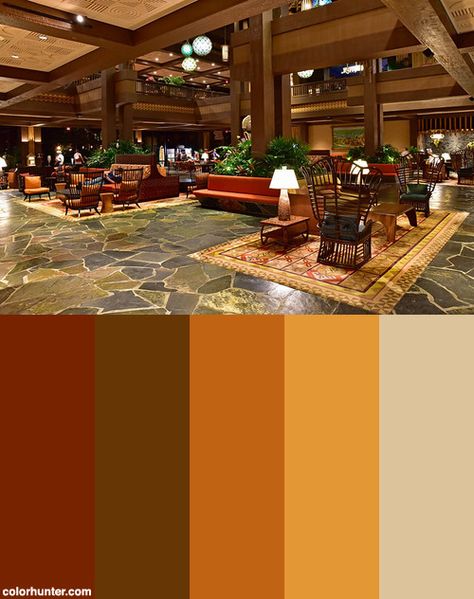 Lobby Of Polynesian Color Scheme from colorhunter.com Small Travel Trailer Remodel, Repainting Cabinets, Small Camper Interior, Small Travel Trailer, Adhesive Backsplash, Camper Remodeling, Rv Van, Small Camper, Corner Cabinets