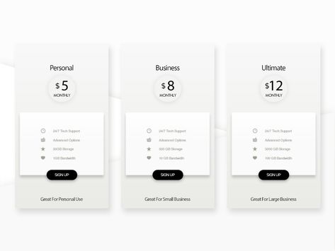 ideas for the Pricing page of the new Website. Minimal Price List Design, Pricing Packages Design, Price Package Design, Price List Ideas, Price Table, Rate Card, Business Card Design Minimal, Price List Design, Price Page