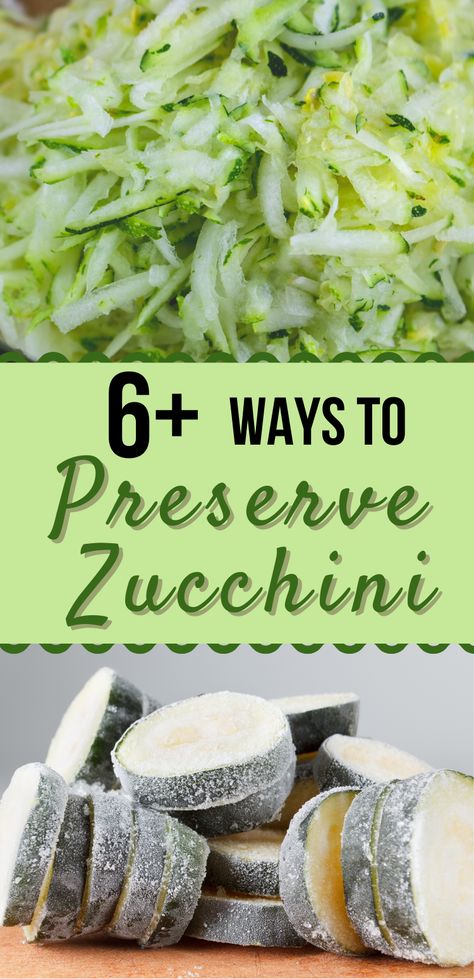 Got extra zucchini? Don't give it away or annoy your family with countless zucchini dinner recipes. Try one or more of these ways to preserve zucchini for the fall and winter. You'll have fresh zucchini all year round! Extra Zucchini Recipes, Canning Zucchini Recipes, Round Zucchini Recipes, Preserve Zucchini, Preserving Zucchini, Round Zucchini, Canning Zucchini, Extra Zucchini, Canned Zucchini