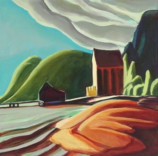 Daily Painting, Ice House, after Lawren Harris, Group of Seven Painter, painting by artist Carolee Clark Group Of Seven Art, Moritz Von Schwind, Lauren Harris, Group Of Seven Artists, Group Of Seven Paintings, Lawren Harris, Canada Landscape, Ice House, Emily Carr