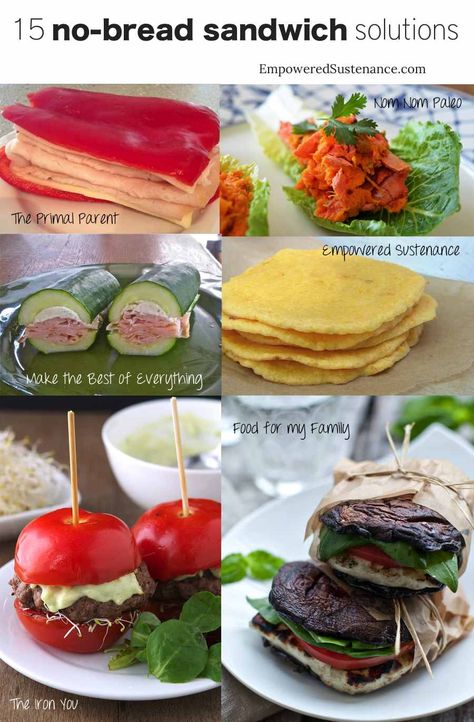 15 no-bread sandwich ideas. These are brilliant! Breadless sandwiches Bread Sandwich, Plats Healthy, Sandwich Ideas, Fingerfood Party, Healthier Choices, Carb Free, Snacks Für Party, Wheat Free, Healthy Lunch