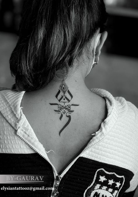 neck tattoo | Neck tattoo, Tattoo work, Mens lion tattoo Tattoo Ideas Female God, Hindu Mythology Tattoo, Vishnu Tattoo, Fingerprint Tattoos, Rose And Butterfly Tattoo, Delicate Tattoos For Women, Tattoo Band, Krishna Tattoo, Girl Neck Tattoos