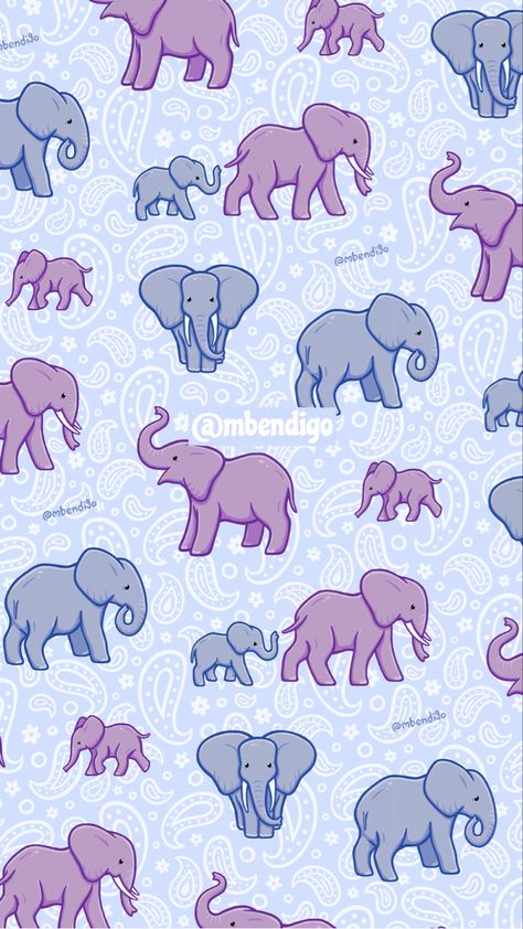 Do not share/repost without my permission - please and thank you 🌞✨ Elephant Background, Elephant Wallpaper, Happy Elephant, Ipad Wallpapers, Elephant Pattern, Please And Thank You, Apple Watch Faces, Tapestry Throw, Purple Aesthetic