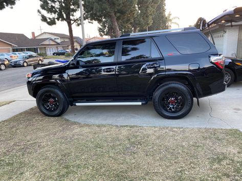 My new 2021 blacked out 4runner !! So in love ! Black 4 Runner, Toyota 4runner Blacked Out, Black 4runner Blacked Out, Silver 4runner Black Wheels, Gray 4runner, Toyota 4runner, Dream Cars, Black