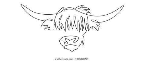 Cow Line Drawing, Highland Cow Tattoo, Scotland Tattoo, Scottish Tattoos, Cowgirl Tattoos, Cow Tattoo, Cowboy Tattoos, Cross Tattoos For Women, Western Tattoos