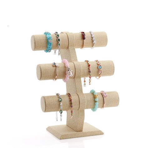 Buy a huge collection of #Bracelet #display #stands . Contact us for more information 86-579-85660132. http://www.display-stand-supplier.com Mannequin Christmas Tree, Jewelry Store Displays, Bracelet Holder, Stand Jewelry, Jewelry Rack, Bar Jewelry, Christmas Inflatables, Jewelry Display Stands, Natural Linen Fabric