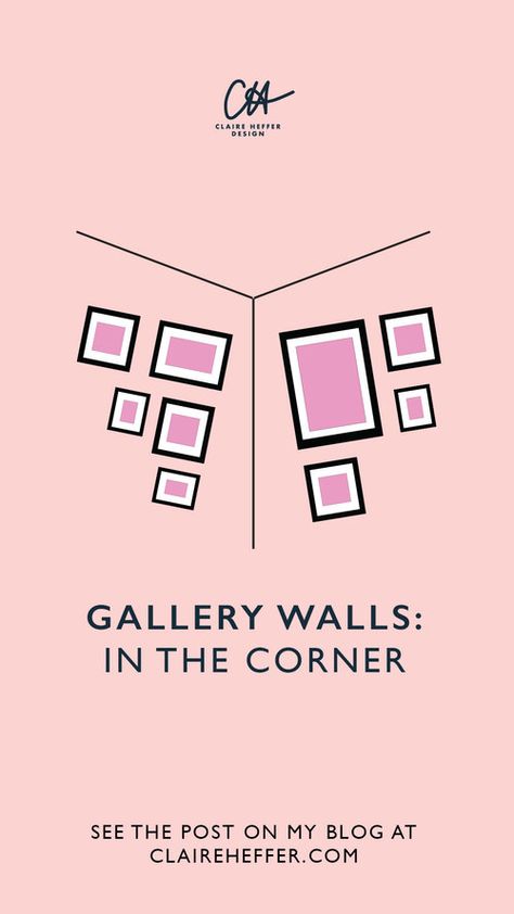 Picture Gallery Corner Wall, Picture Frames On Corner Wall, Photos Corner Wall, Frames On Corner Wall, Gallery Wall Around Corner, Wall Art Corner Living Room, Picture Wall Corner Ideas, Corner Sofa Wall Decor, Pictures Corner Wall