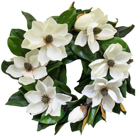 Wreaths & Garlands Faux Magnolia Wreath, Faux Succulent Wreath, Magnolia Decor, Herb Wreath, Preserved Boxwood Wreath, Magnolia Leaf Wreath, Silk Wreaths, Leaves Candle, Foliage Wreath